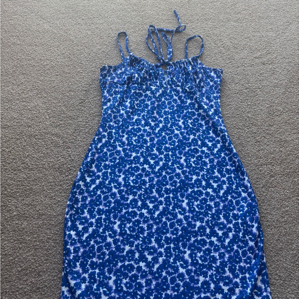 SHEIN Blue Floral Dress